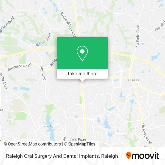 Raleigh Oral Surgery And Dental Implants map