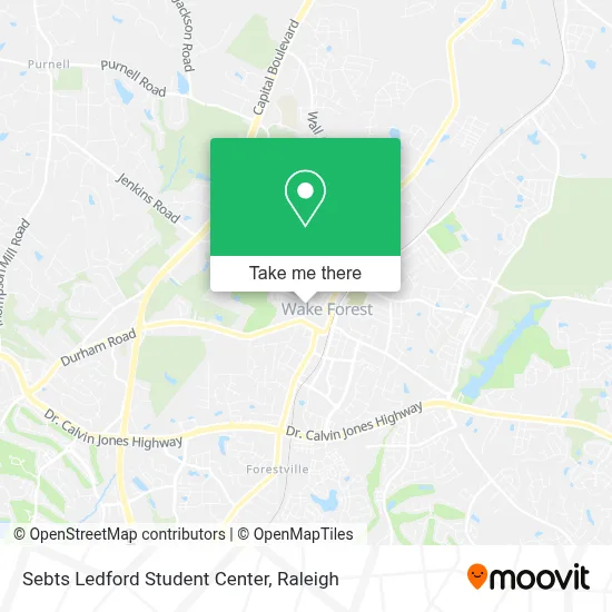 Mapa de Sebts Ledford Student Center