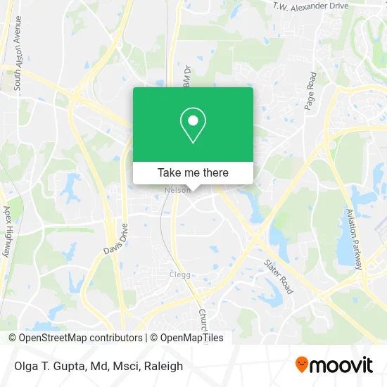 Olga T. Gupta, Md, Msci map