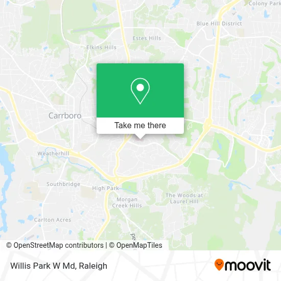 Willis Park W Md map