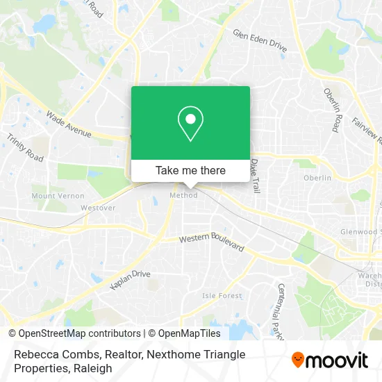 Rebecca Combs, Realtor, Nexthome Triangle Properties map