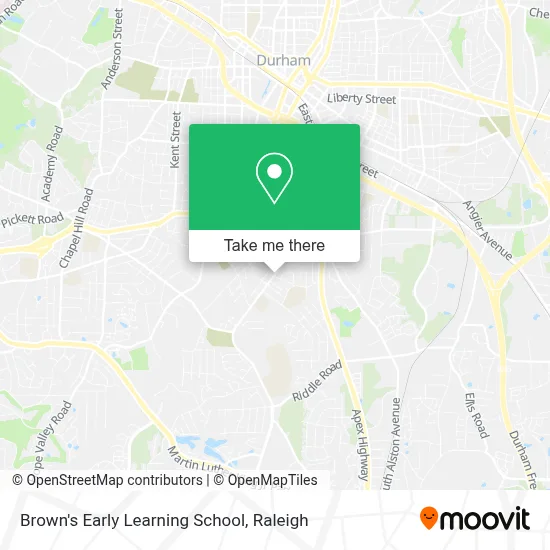 Brown's Early Learning School map