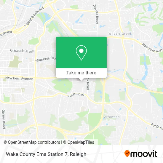 Wake County Ems Station 7 map