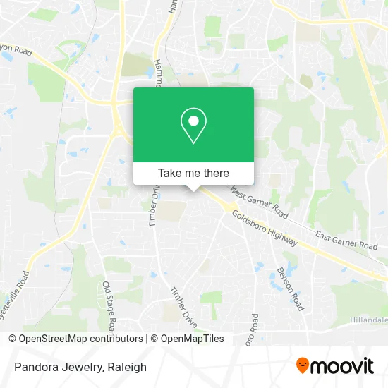 Pandora Jewelry map