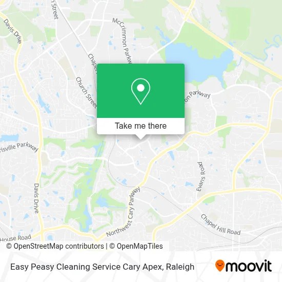 Easy Peasy Cleaning Service Cary Apex map