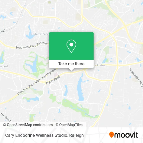Cary Endocrine Wellness Studio map