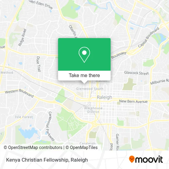 Kenya Christian Fellowship map