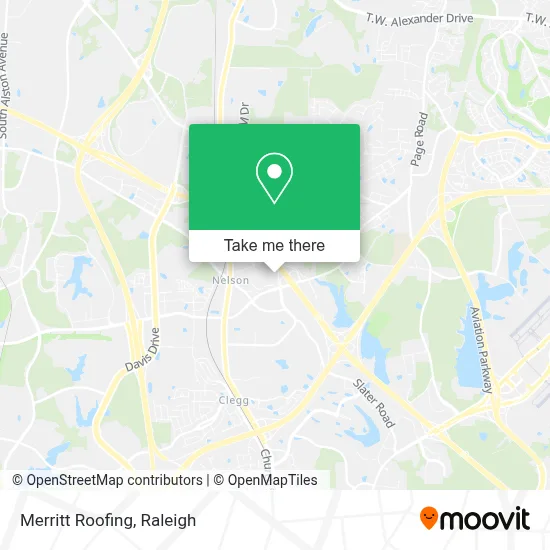 Merritt Roofing map