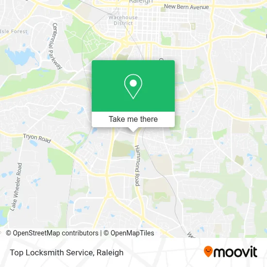 Top Locksmith Service map