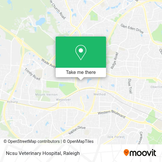 Ncsu Veterinary Hospital map