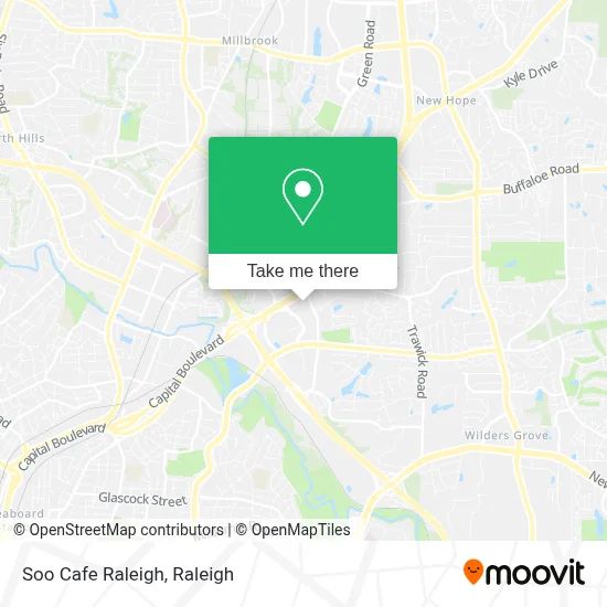 Soo Cafe Raleigh map