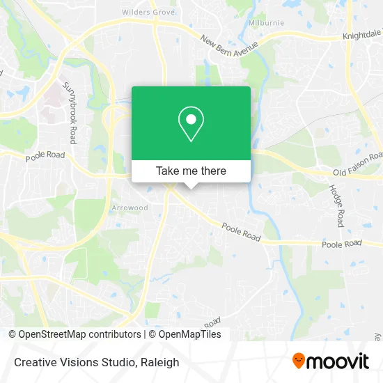 Creative Visions Studio map