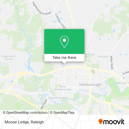 Moose Lodge map