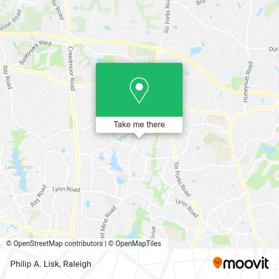 Philip A. Lisk map