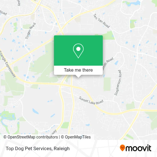 Top Dog Pet Services map