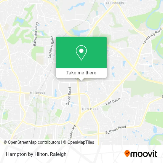 Hampton by Hilton map