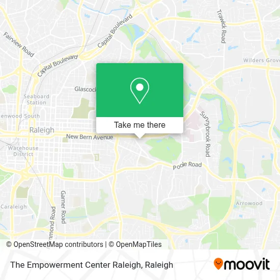 The Empowerment Center Raleigh map
