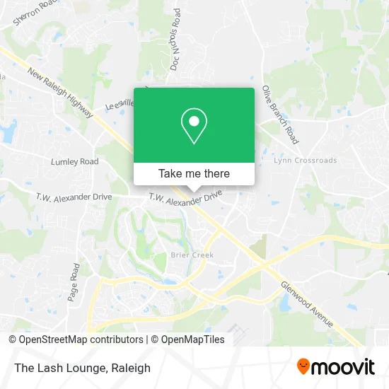 The Lash Lounge map