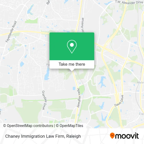 Chaney Immigration Law Firm map