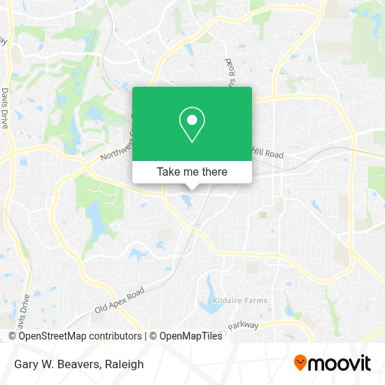 Gary W. Beavers map