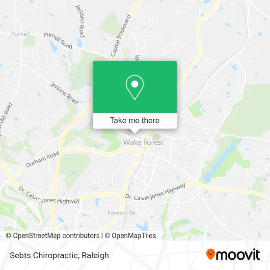 Sebts Chiropractic map