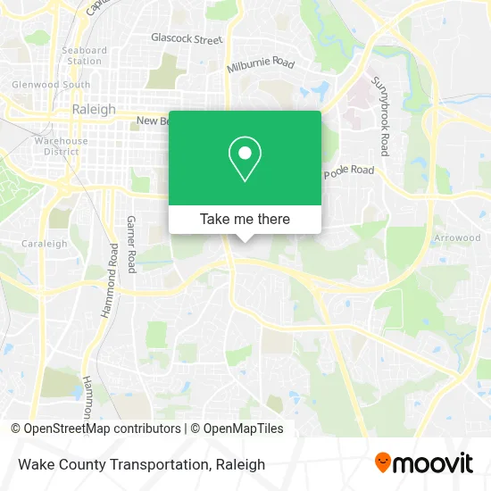 Wake County Transportation map