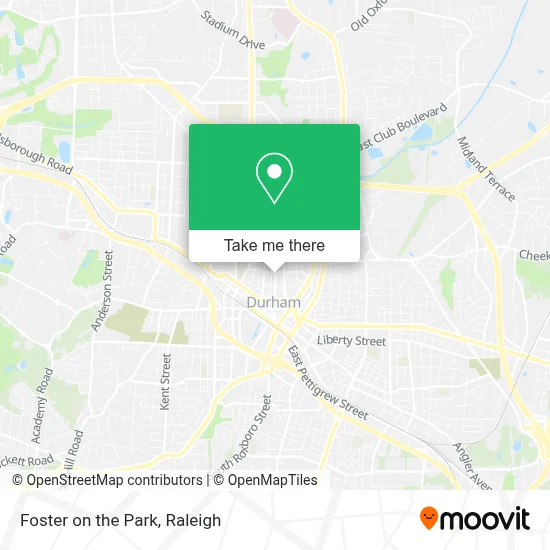 Foster on the Park map