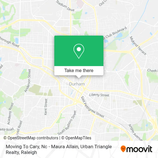 Moving To Cary, Nc - Maura Allain,  Urban Triangle Realty map