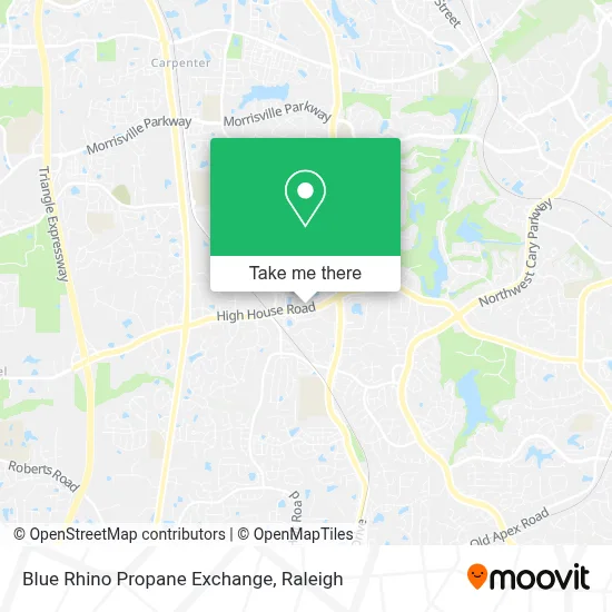 Blue Rhino Propane Exchange map