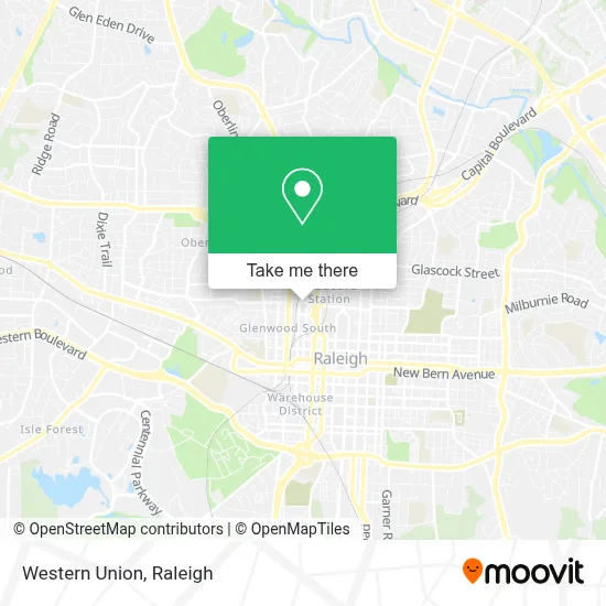 Western Union map