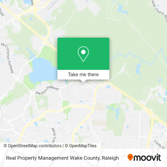 Real Property Management Wake County map