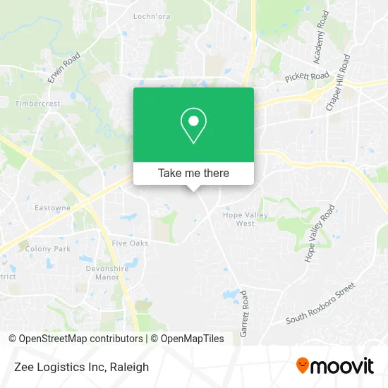 Zee Logistics Inc map
