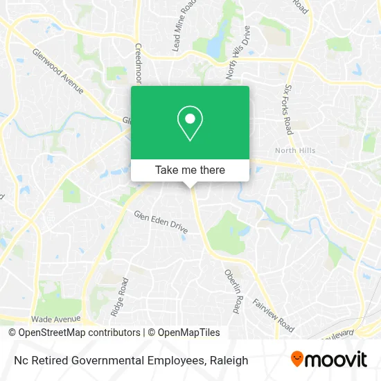 Nc Retired Governmental Employees map