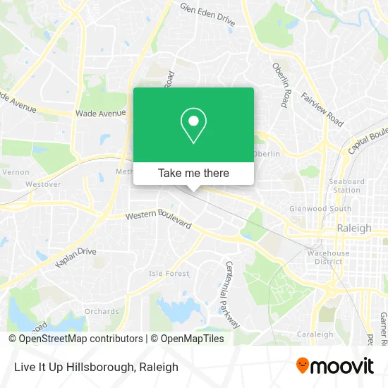 Live It Up Hillsborough map