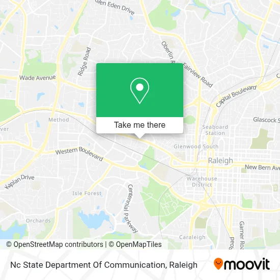 Nc State Department Of Communication map