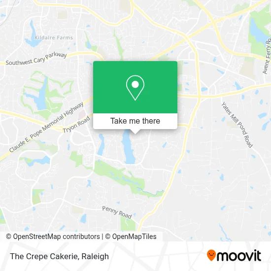 The Crepe Cakerie map
