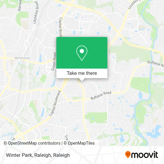Winter Park, Raleigh map