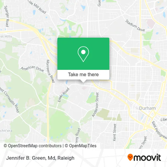 Jennifer B. Green, Md map