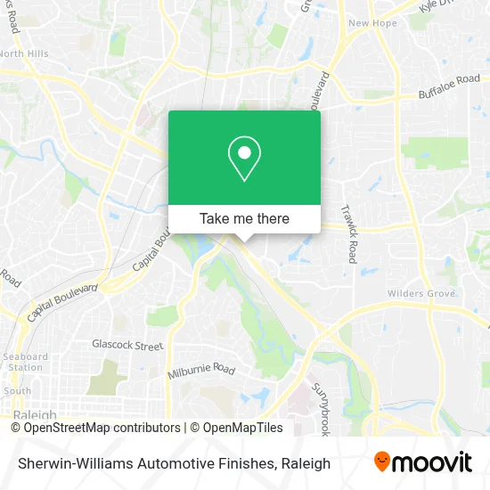 Sherwin-Williams Automotive Finishes map