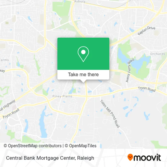 Central Bank Mortgage Center map