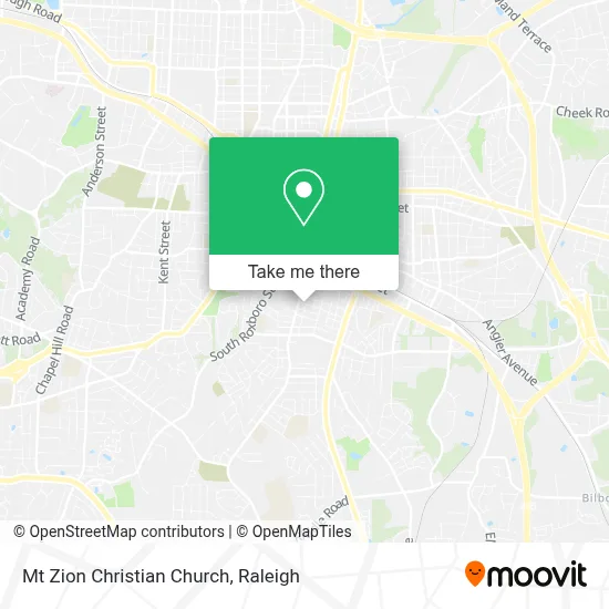 Mt Zion Christian Church map
