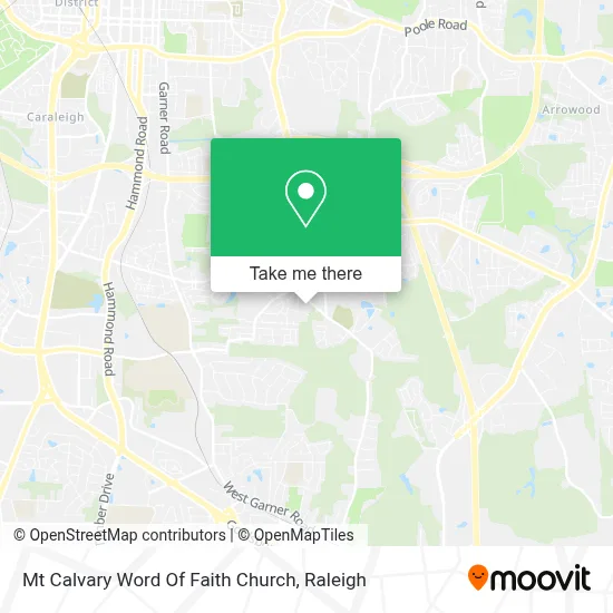 Mt Calvary Word Of Faith Church map