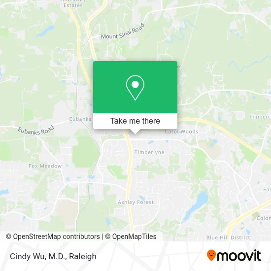 Cindy Wu, M.D. map