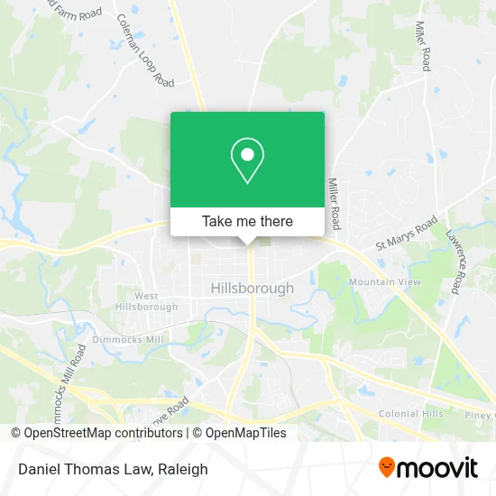 Daniel Thomas Law map