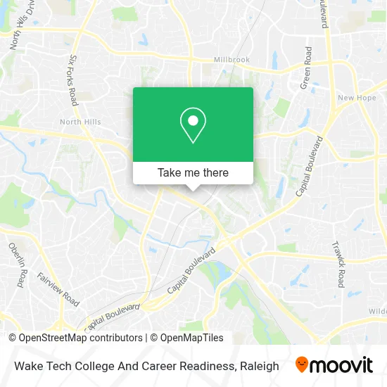 Wake Tech College And Career Readiness map