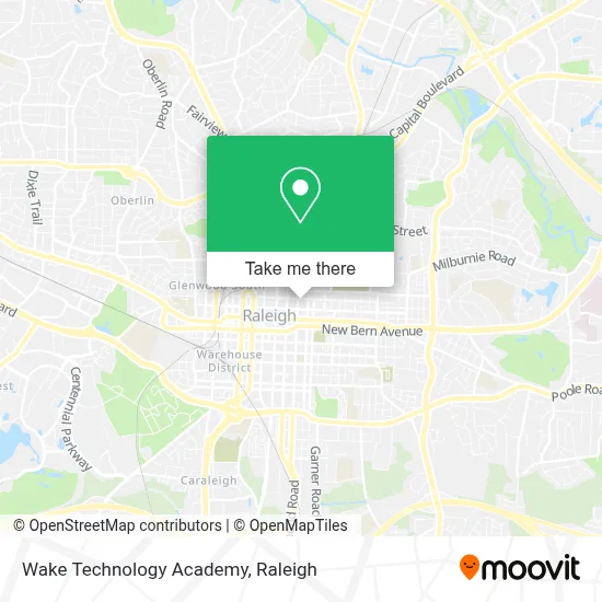 Wake Technology Academy map