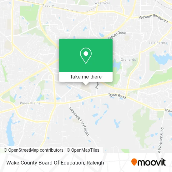 Wake County Board Of Education map