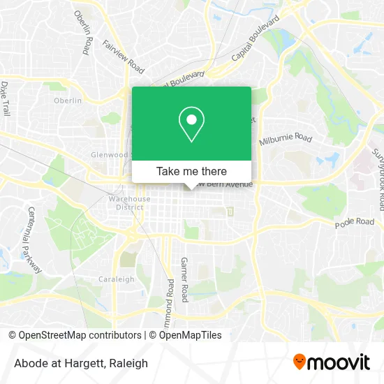 Abode at Hargett map
