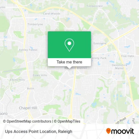 Ups Access Point Location map