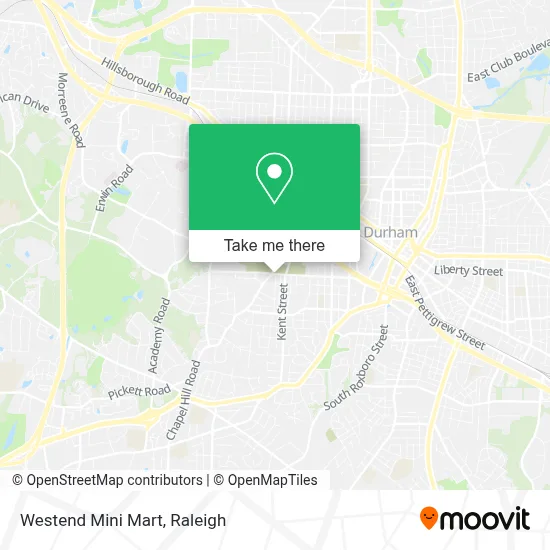 Westend Mini Mart map